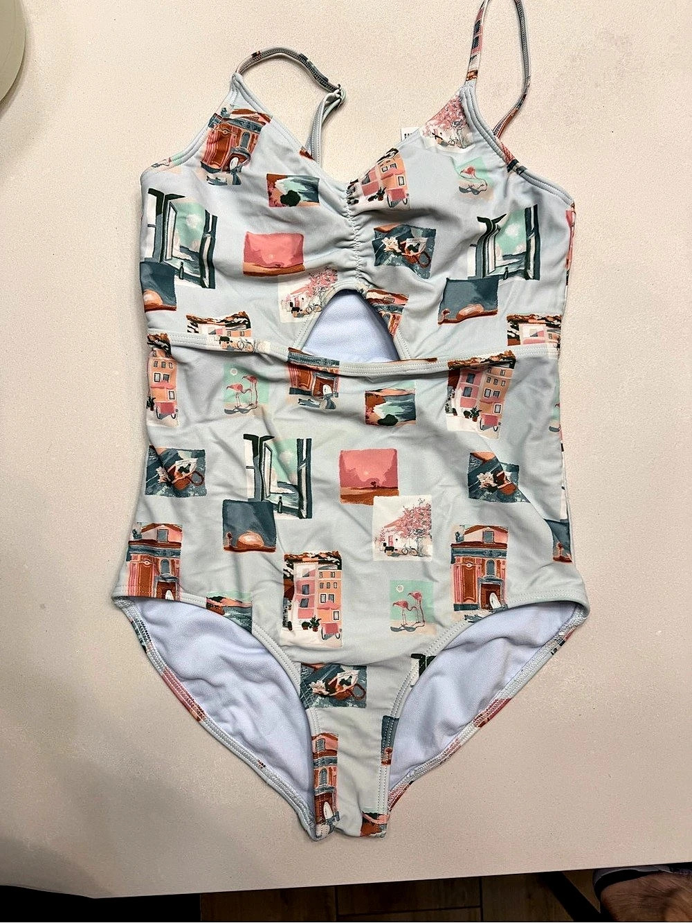 Abercrombie Kids Girls One-Piece Swimsuit Size 11/12 Like New